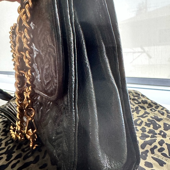 Rebecca Minkoff Green quilted handbag with gold chains - Picture 5 of 13